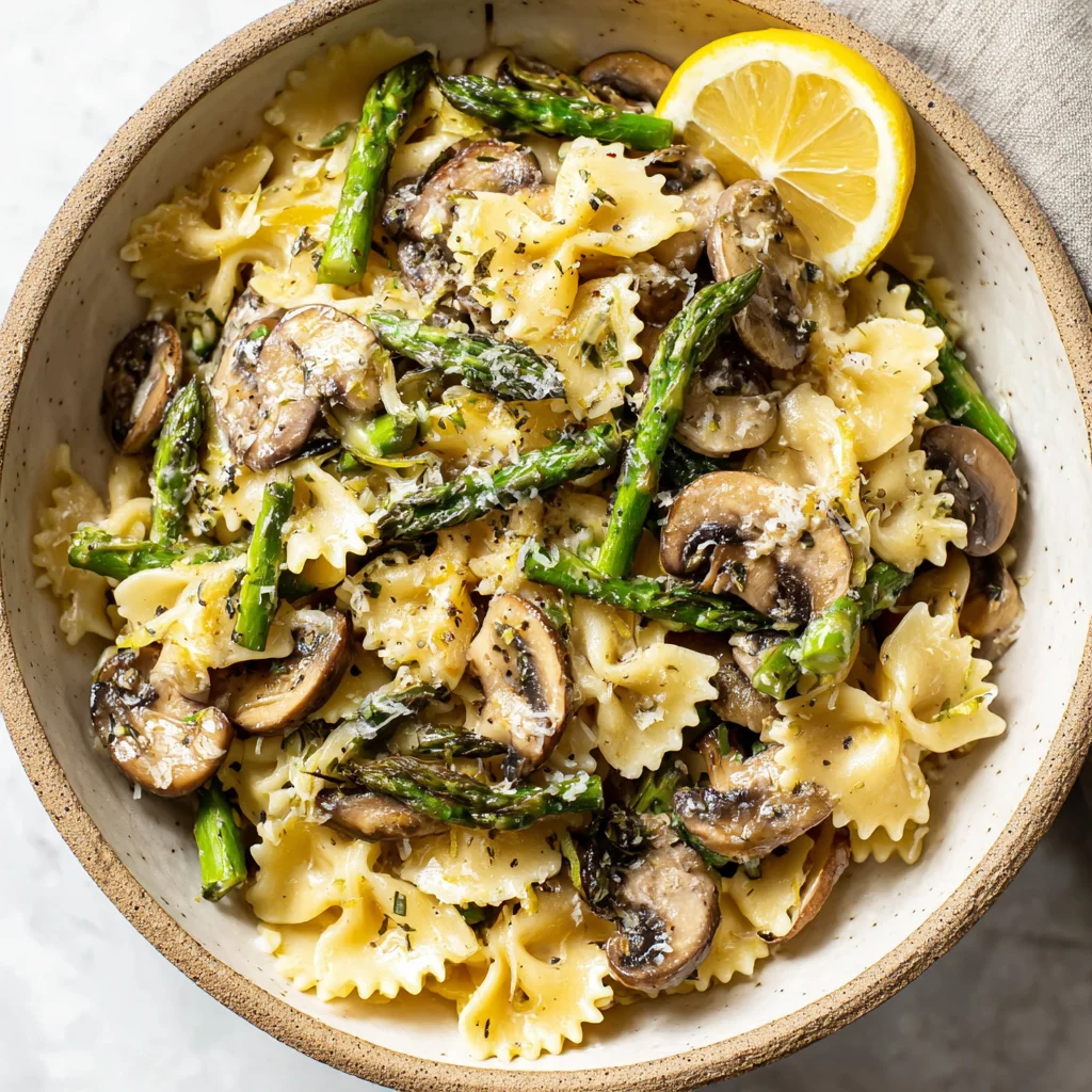 Asparagus Mushroom Pasta