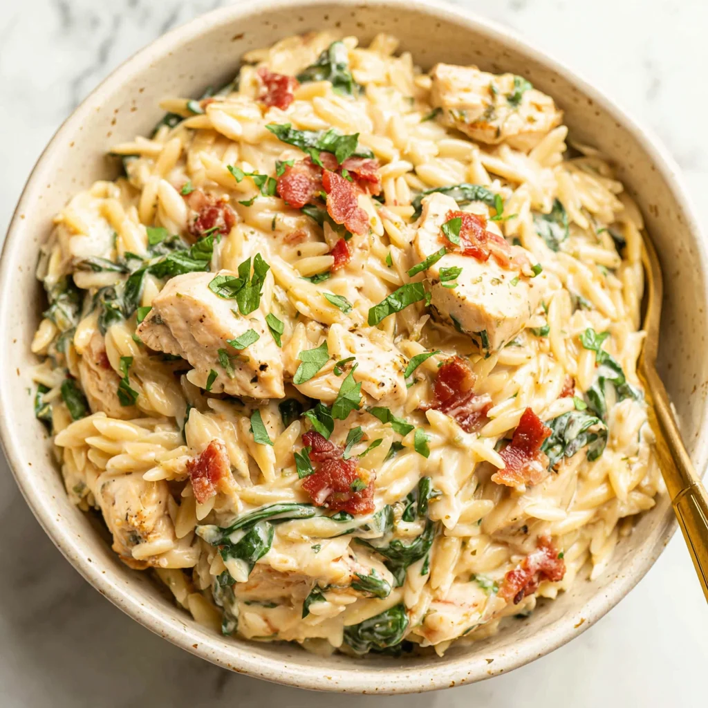 Chicken Bacon Ranch Orzo