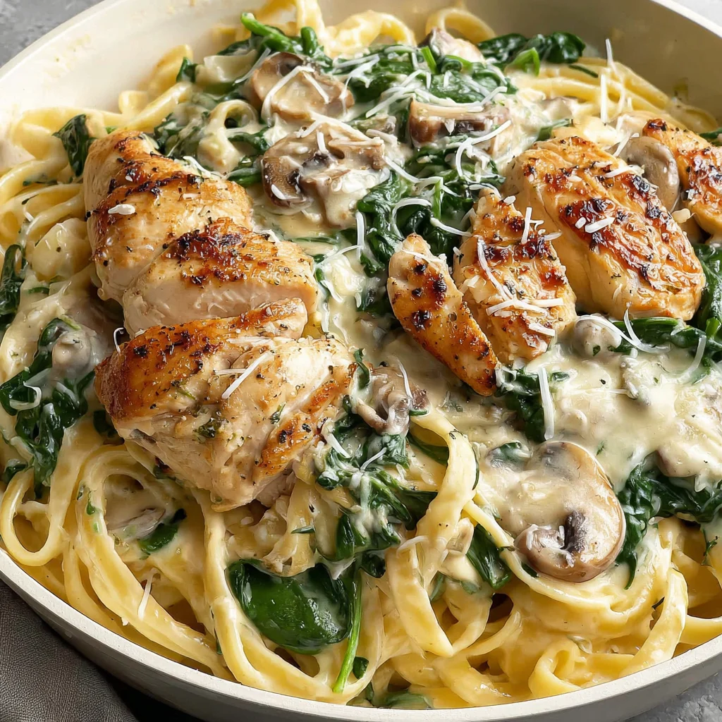Chicken Spinach Alfredo