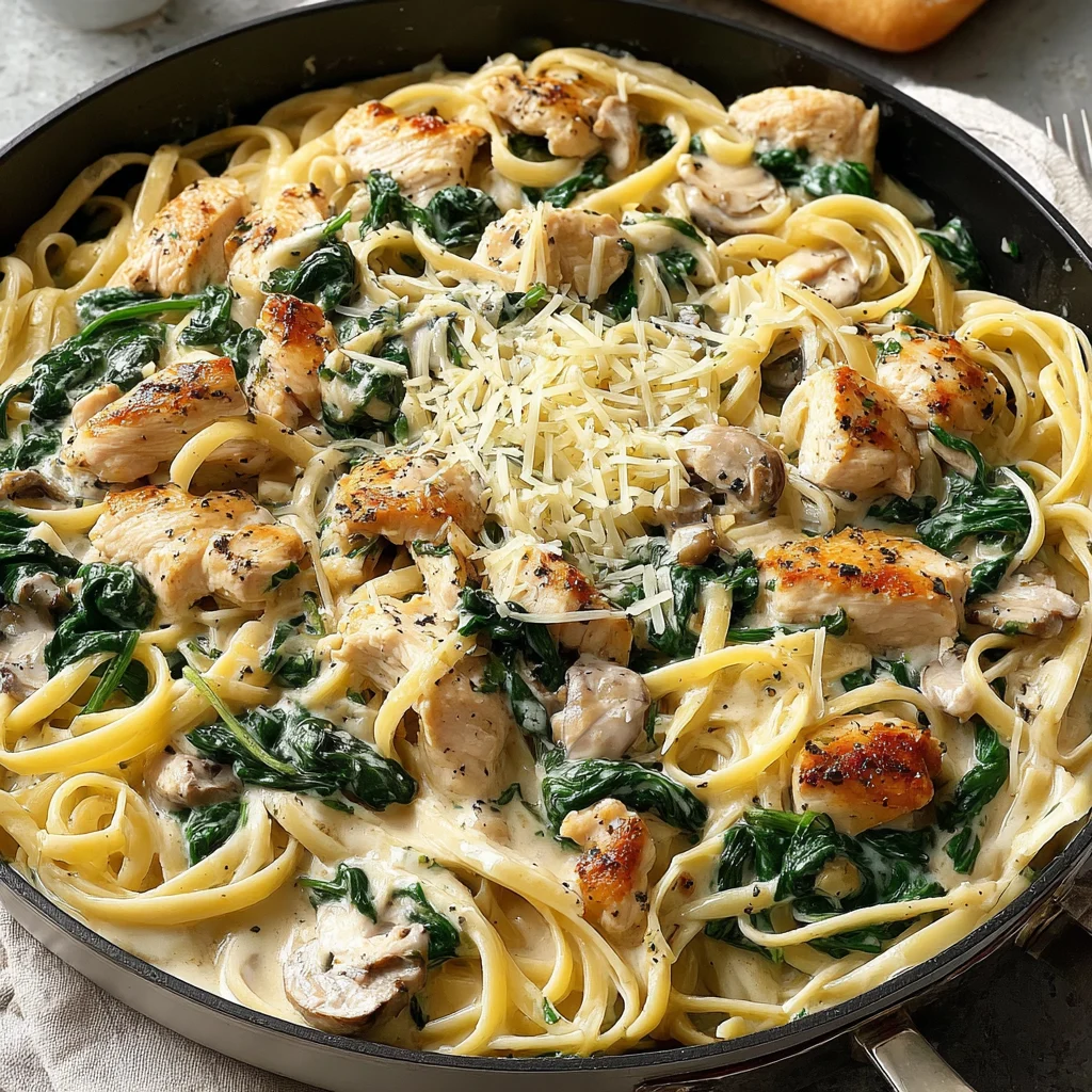 Chicken Spinach Alfredo