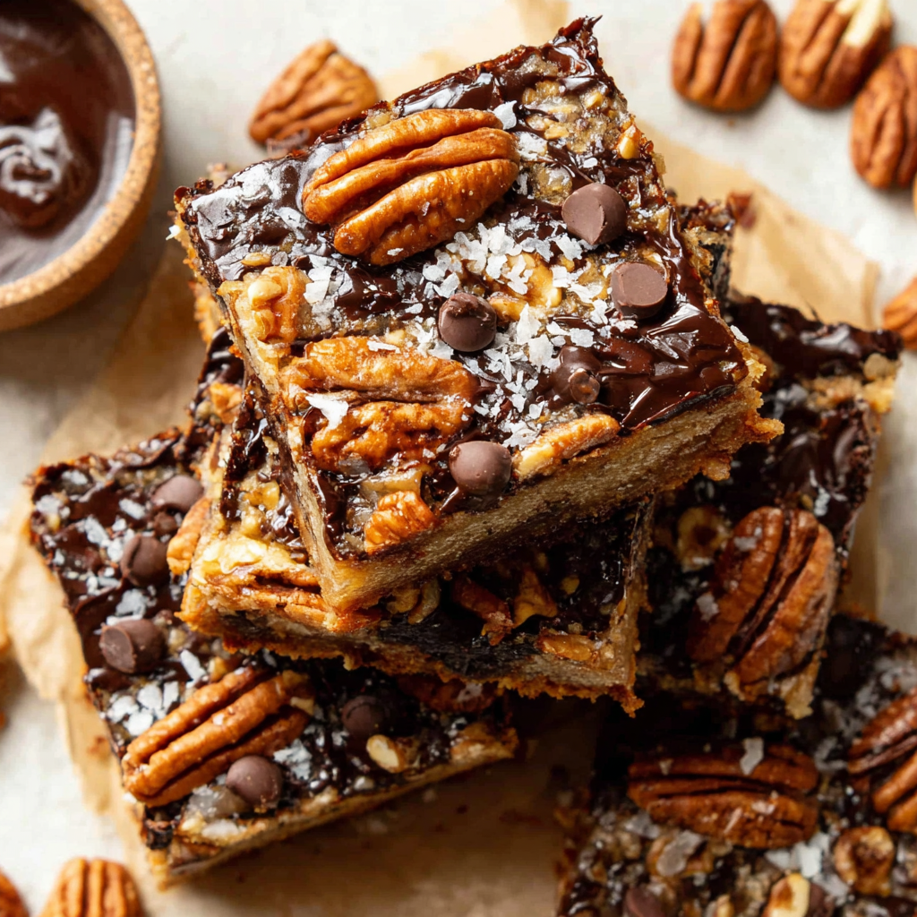 Chocolate Pecan Pie Bars