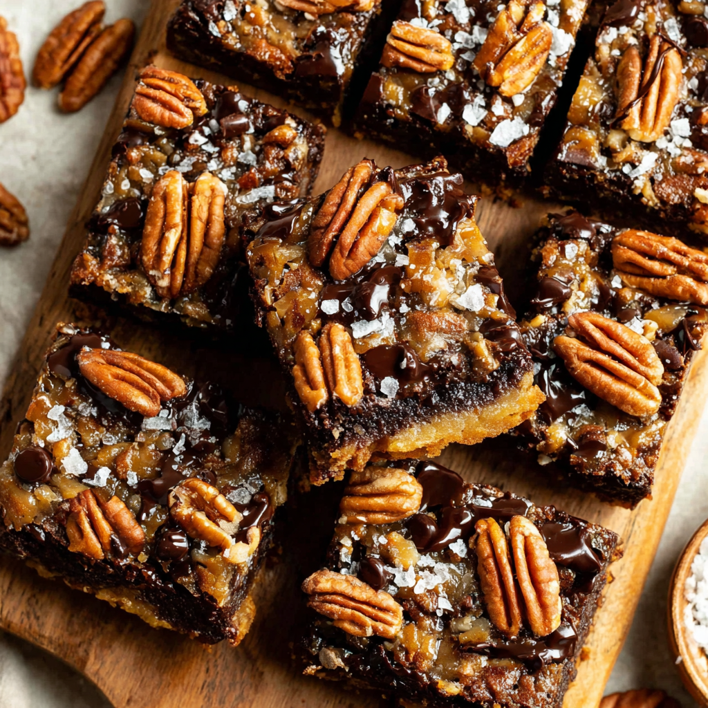 Chocolate Pecan Pie Bars