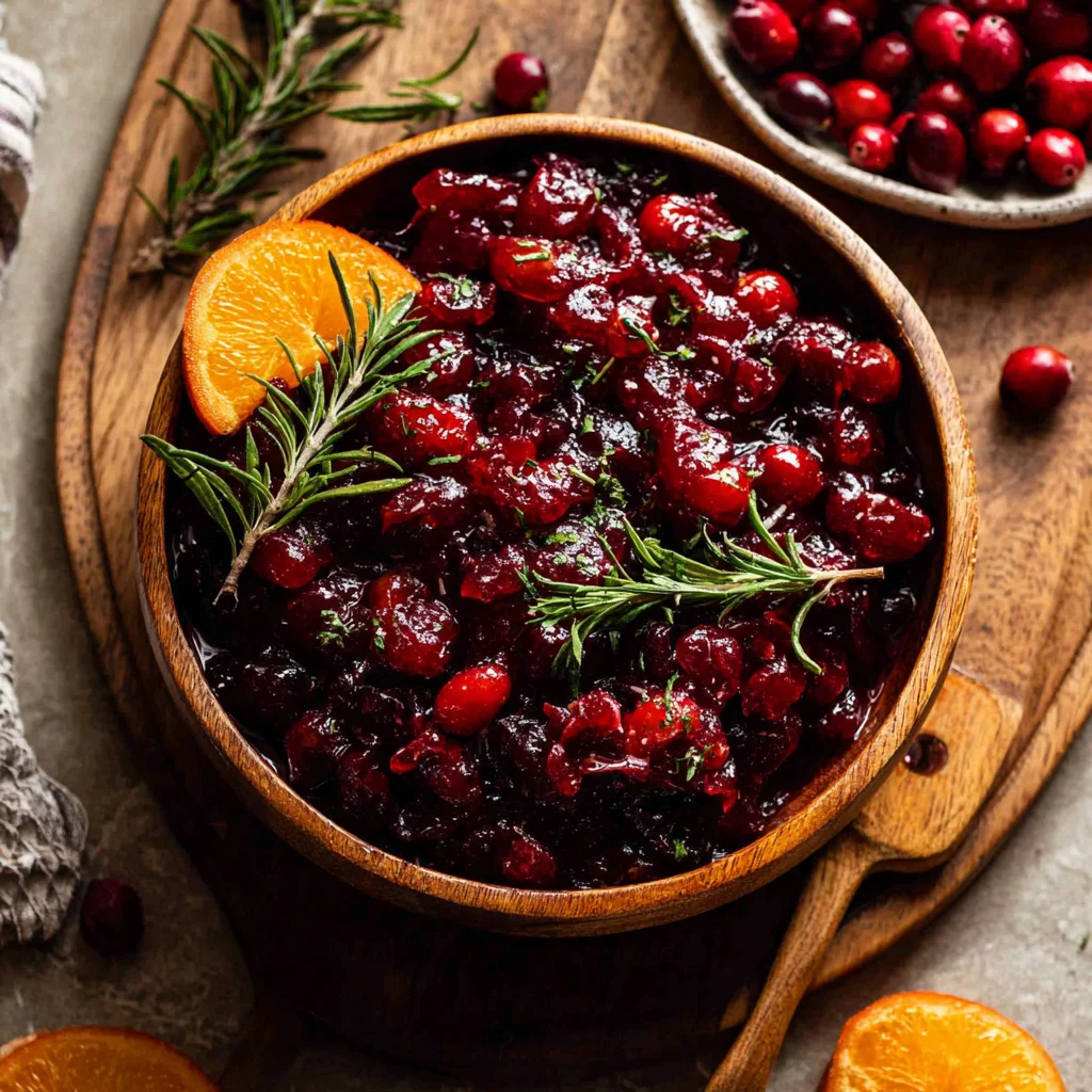 Cranberry Bourbon Sauce