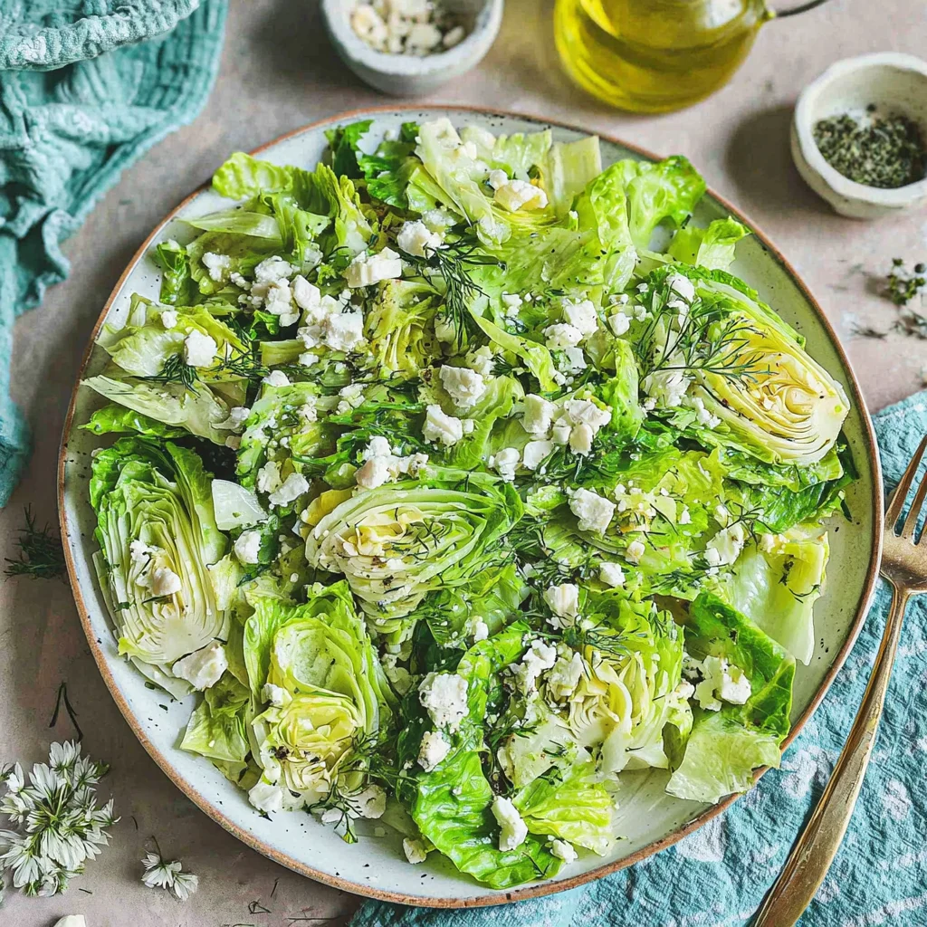 Greek Lettuce Salad