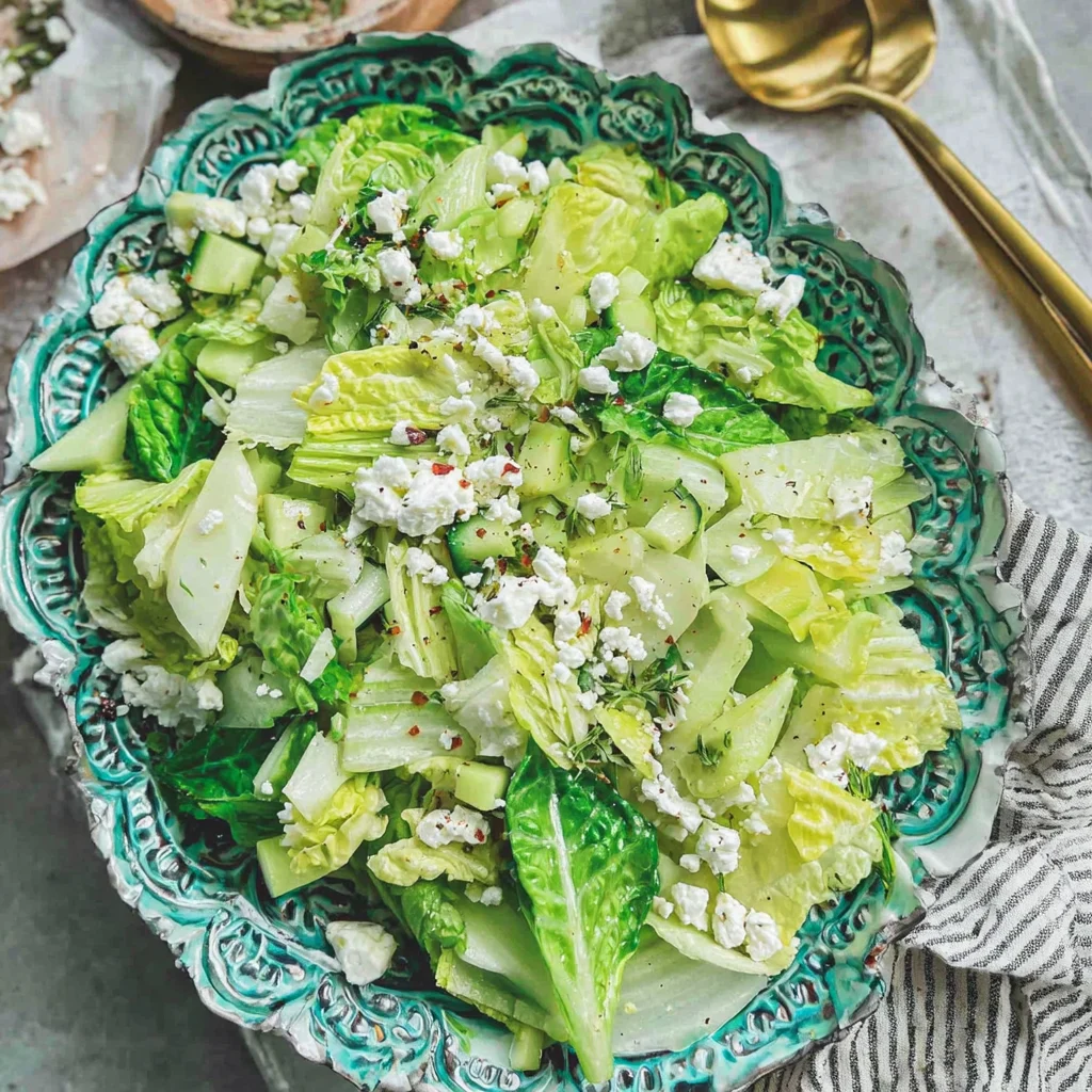 Greek Lettuce Salad