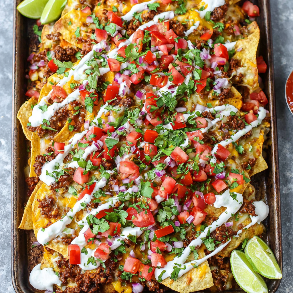 Loaded Sheet Pan Nachos