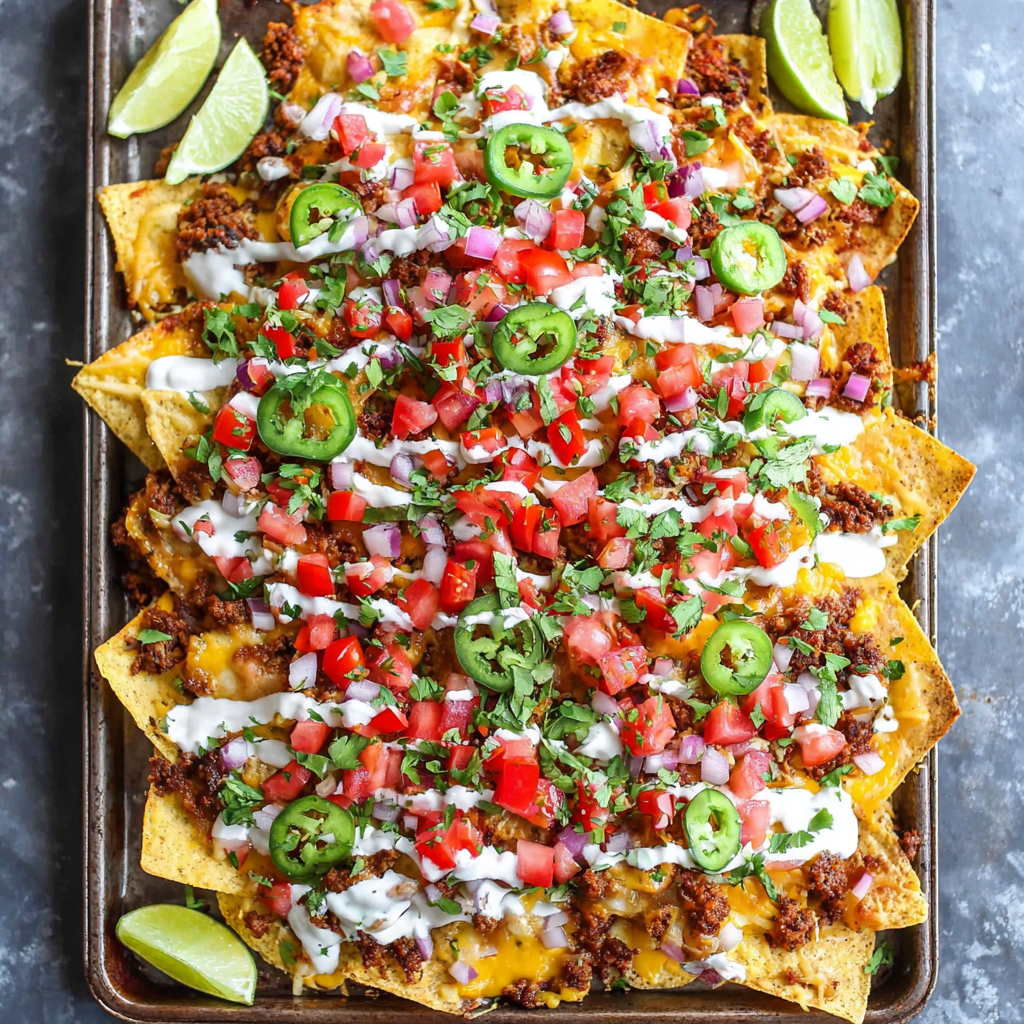 Loaded Sheet Pan Nachos