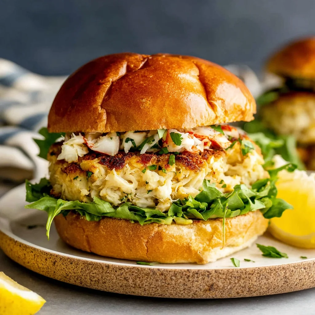 Lump Crab Cake Sandwiches