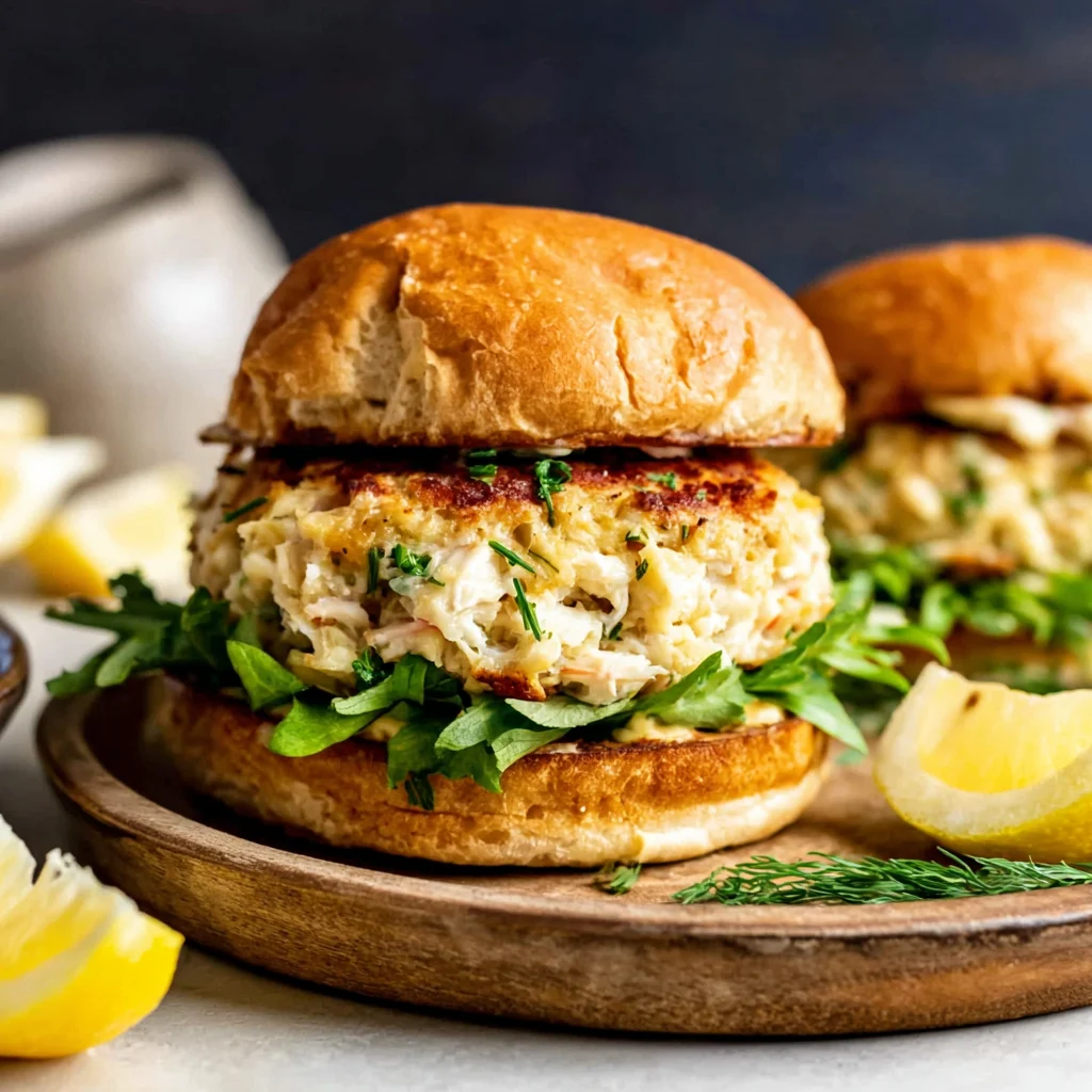 Lump Crab Cake Sandwiches