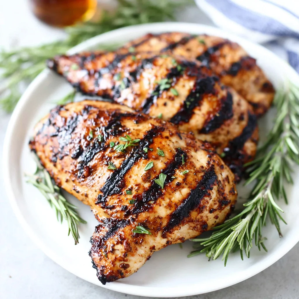Maple Rosemary Grilled Chicken