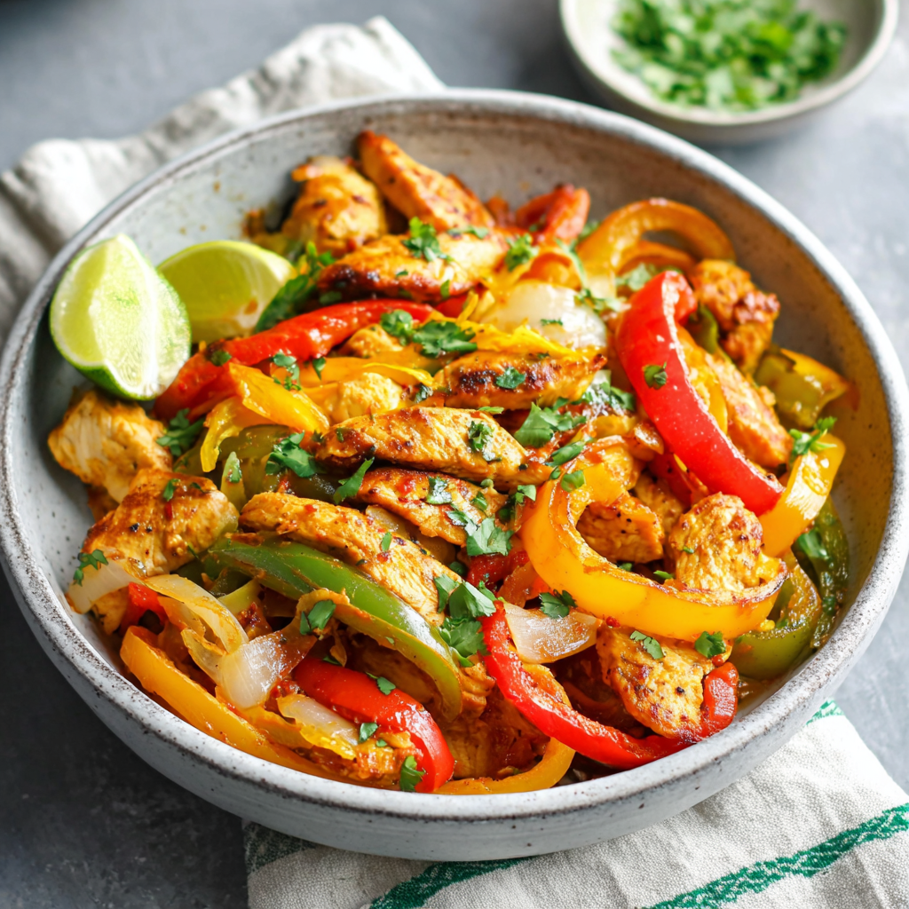 Mediterranean Chicken Fajitas