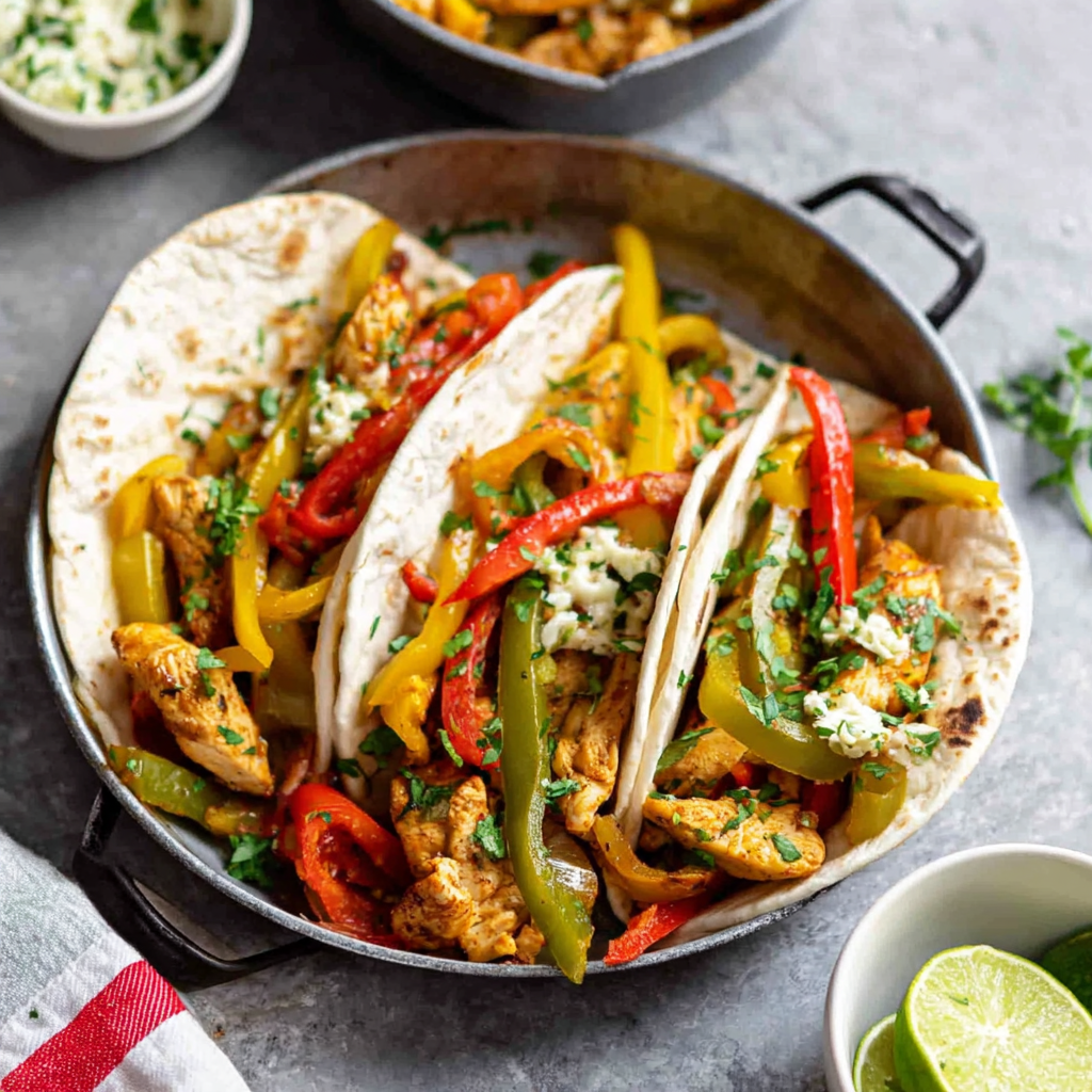 Mediterranean Chicken Fajitas