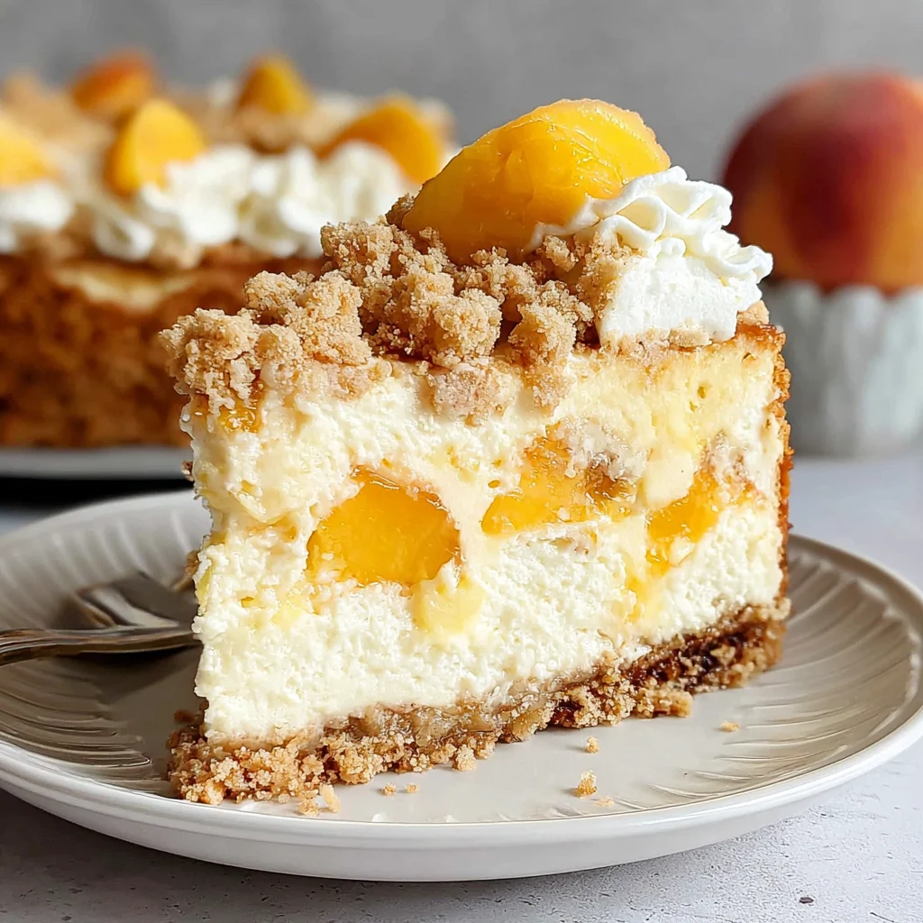 Peach Cobbler Cheesecake