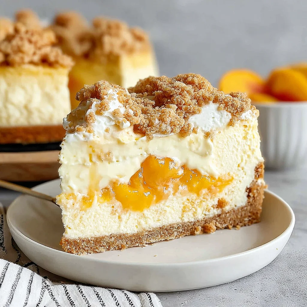 Peach Cobbler Cheesecake