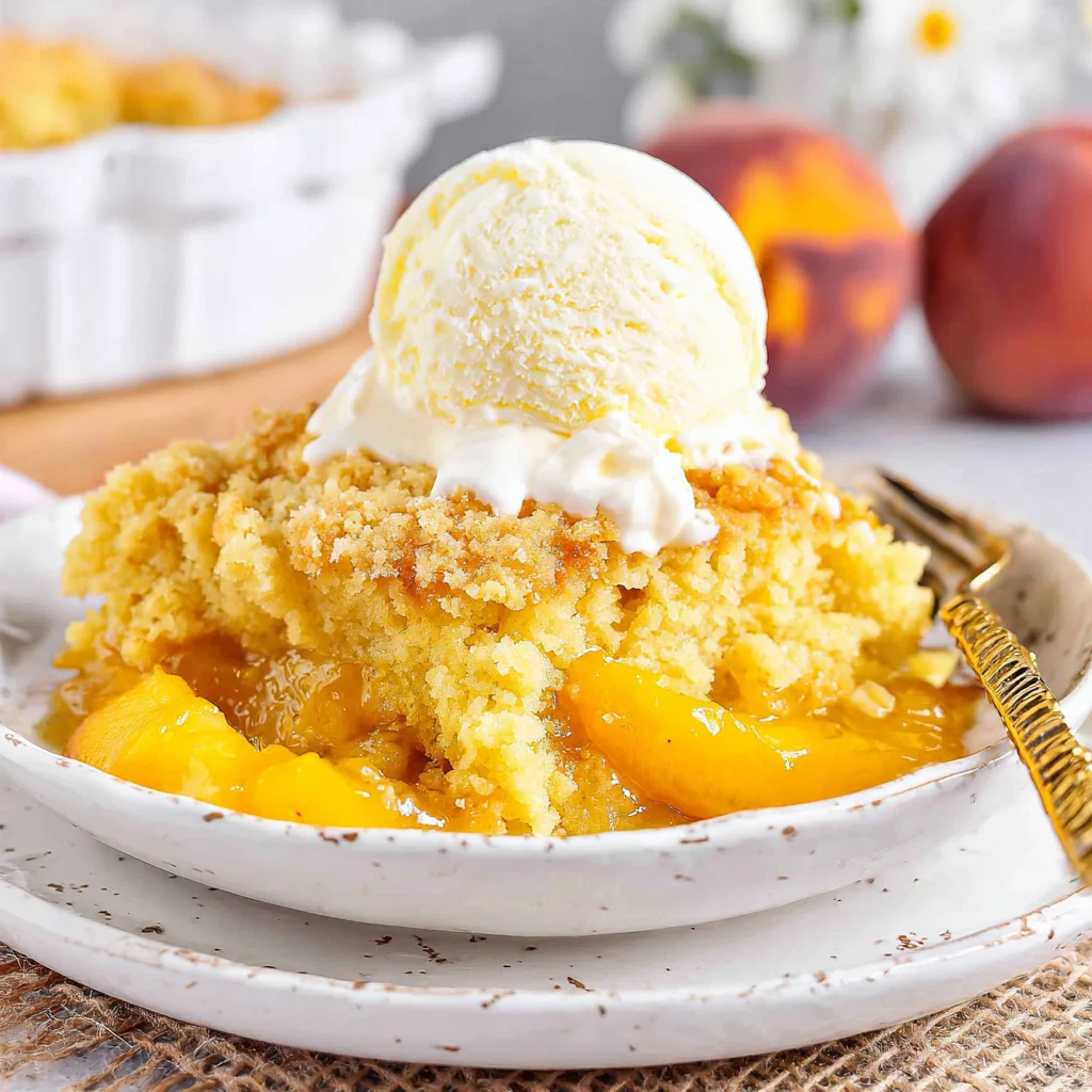 Peach Dump Cake