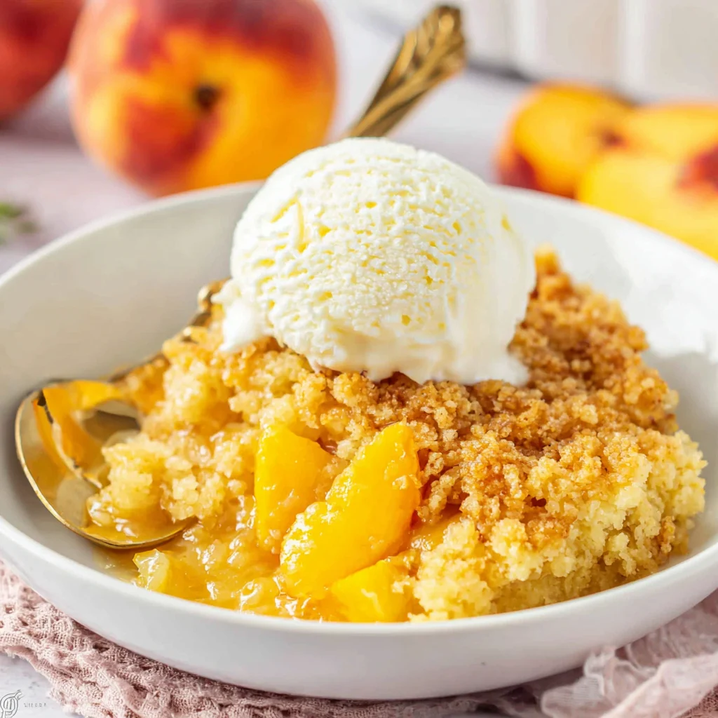 Peach Dump Cake