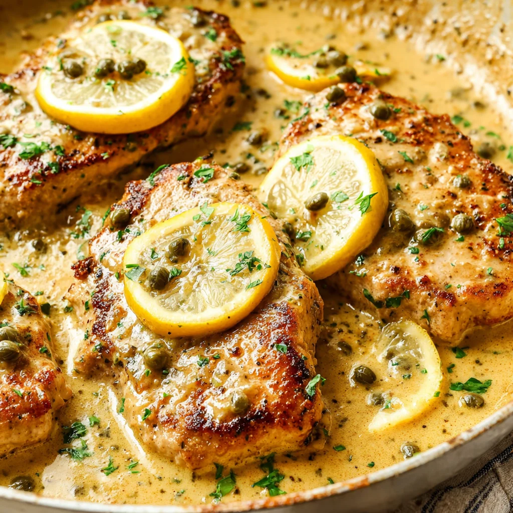 Pork Chop Piccata