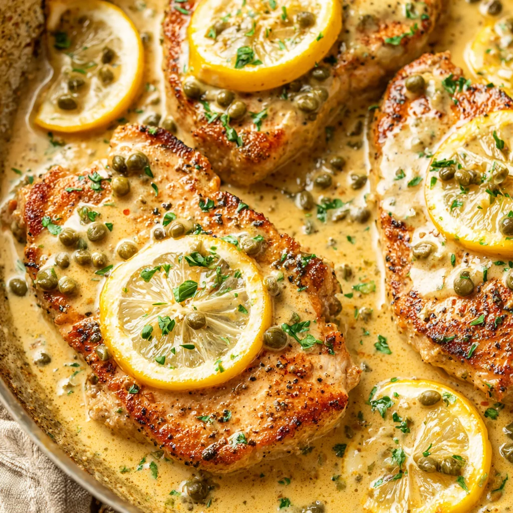 Pork Chop Piccata