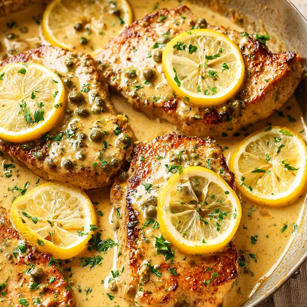 Pork Chops Piccata