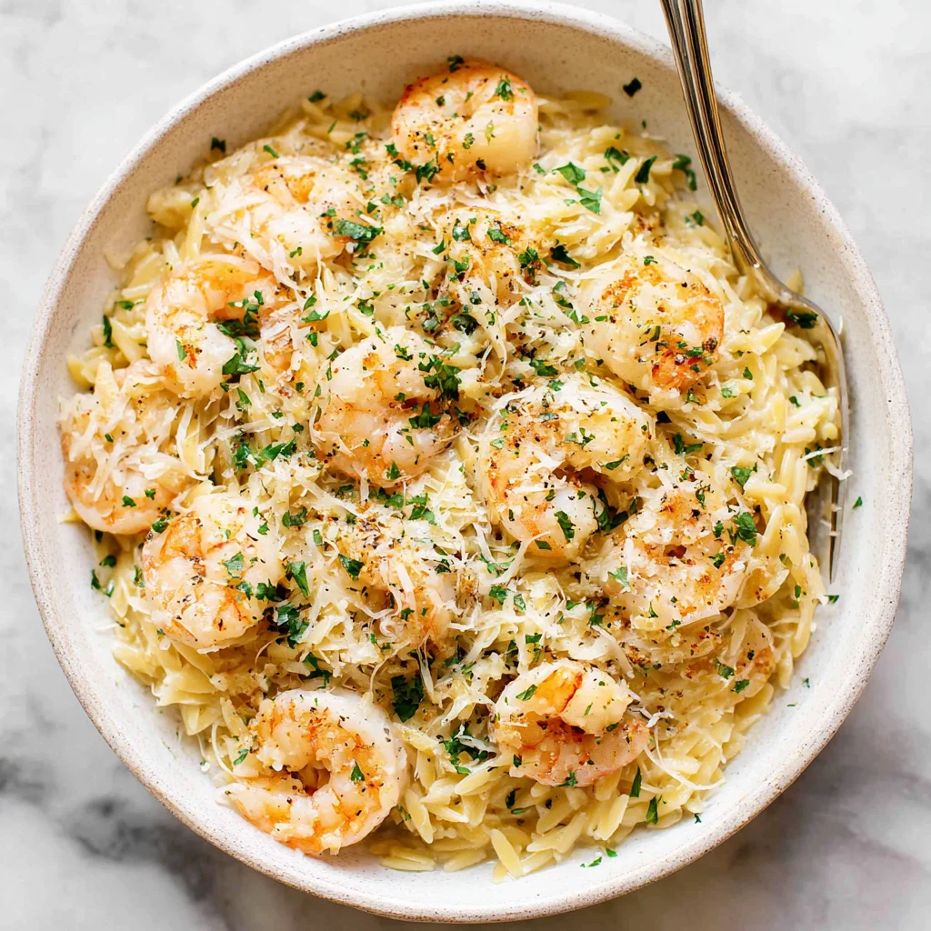 Shrimp Scampi Orzo