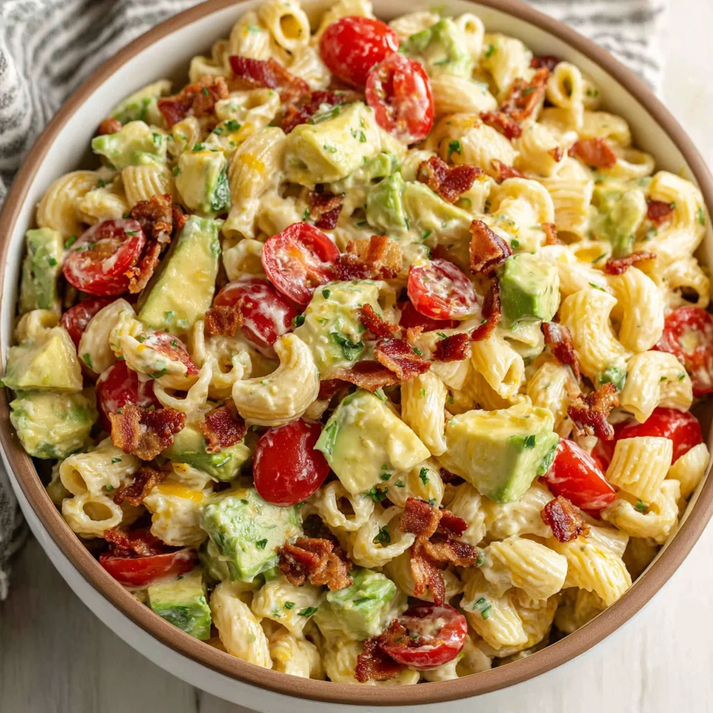 Bacon Avocado Macaroni Salad