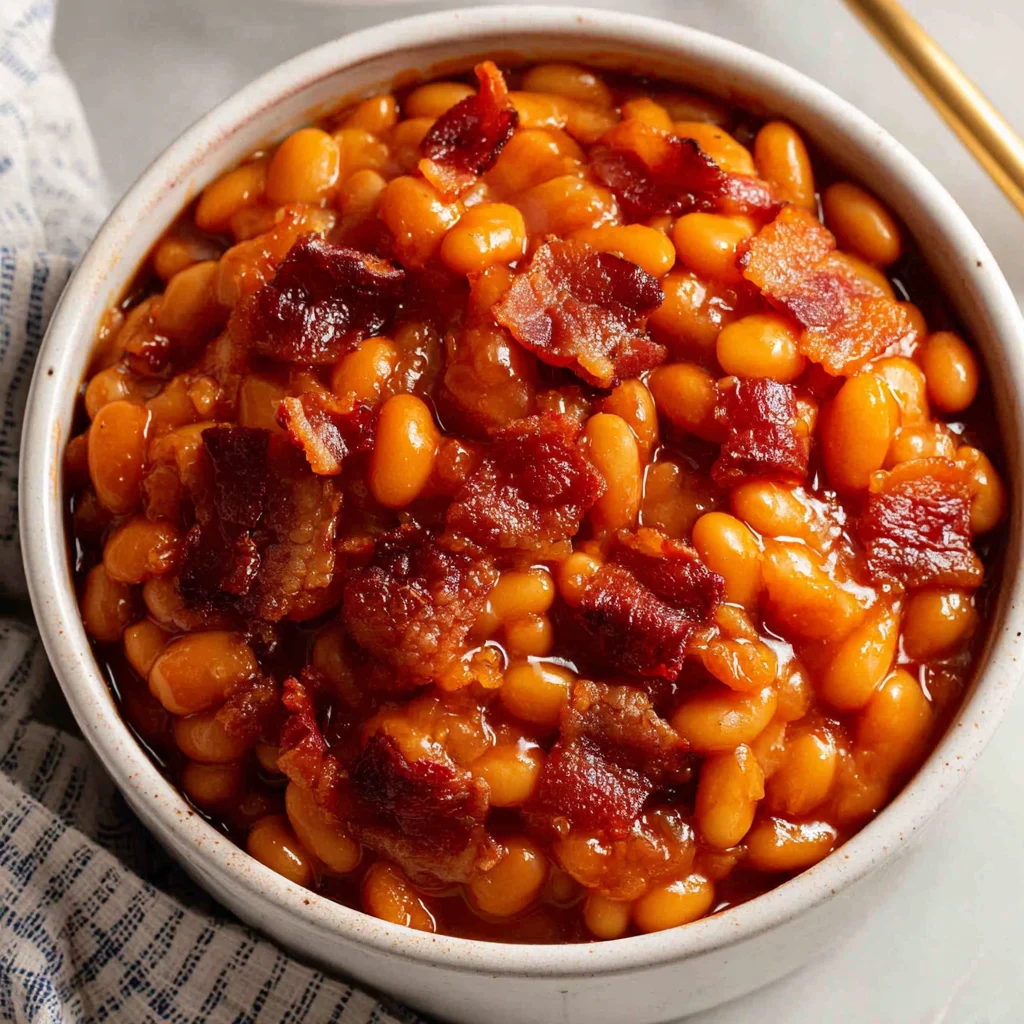 Bacon Crockpot Baked Beans