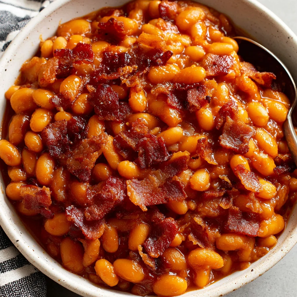 Bacon Crockpot Baked Beans