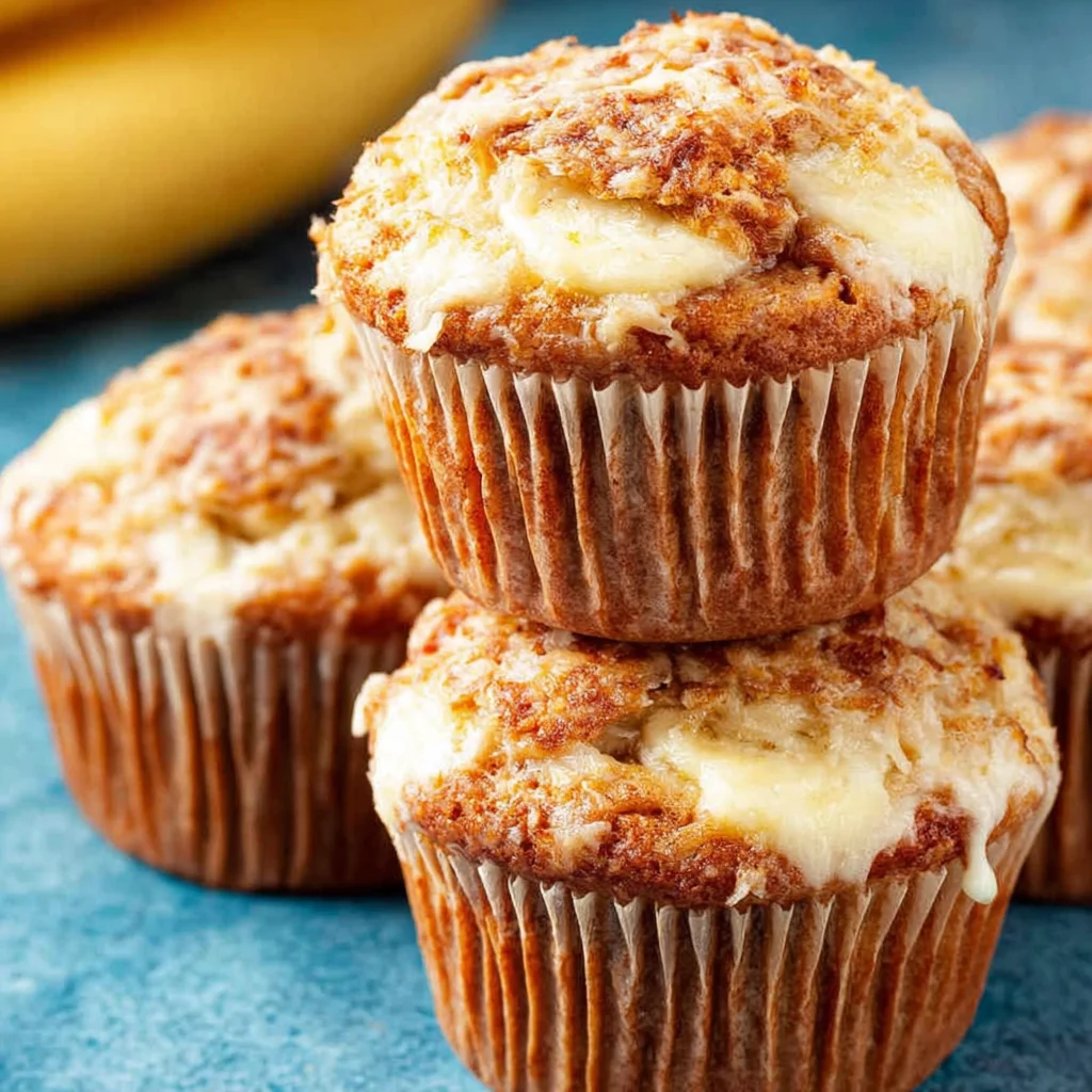 Banana Cream Cheese Muffins
