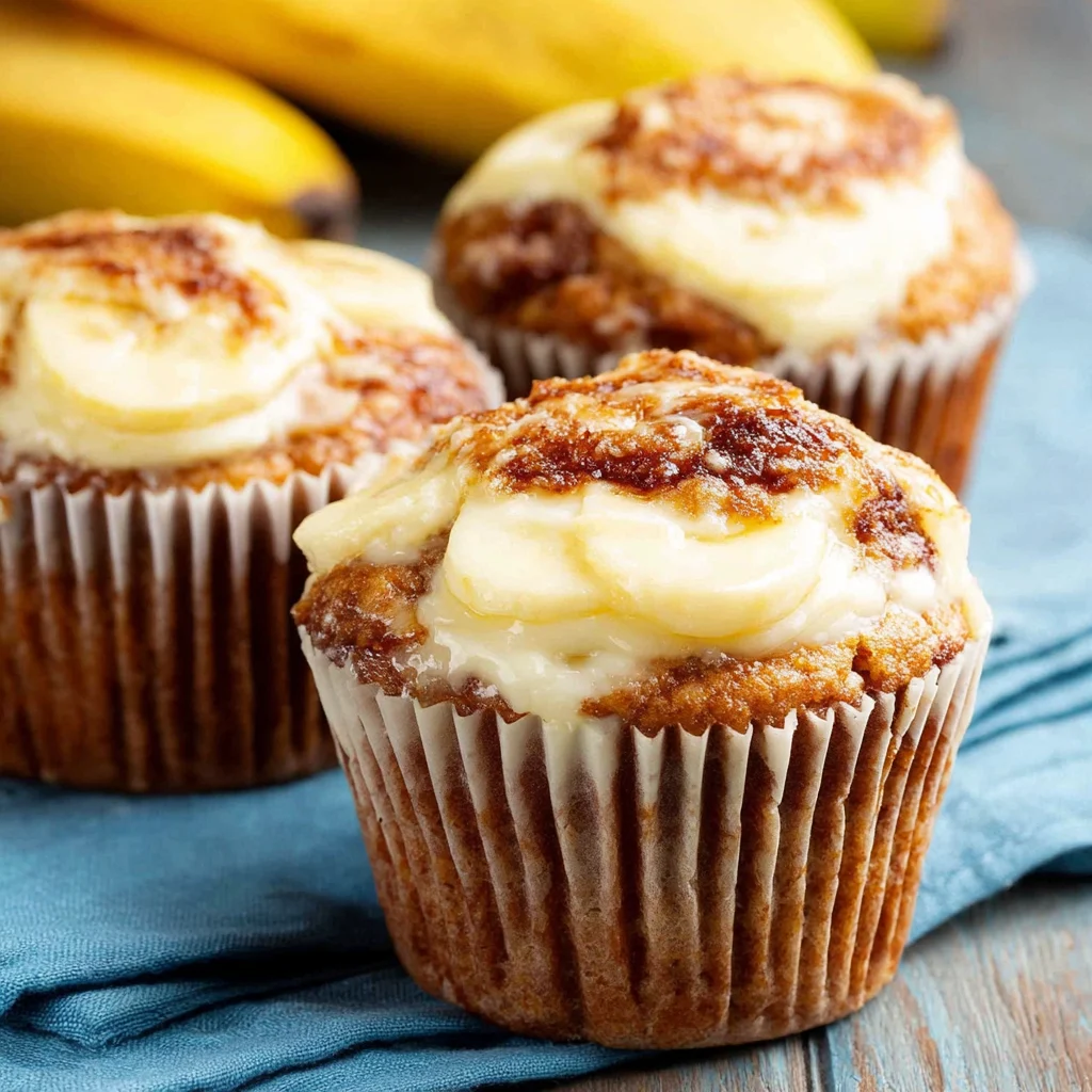 Banana Cream Cheese Muffins