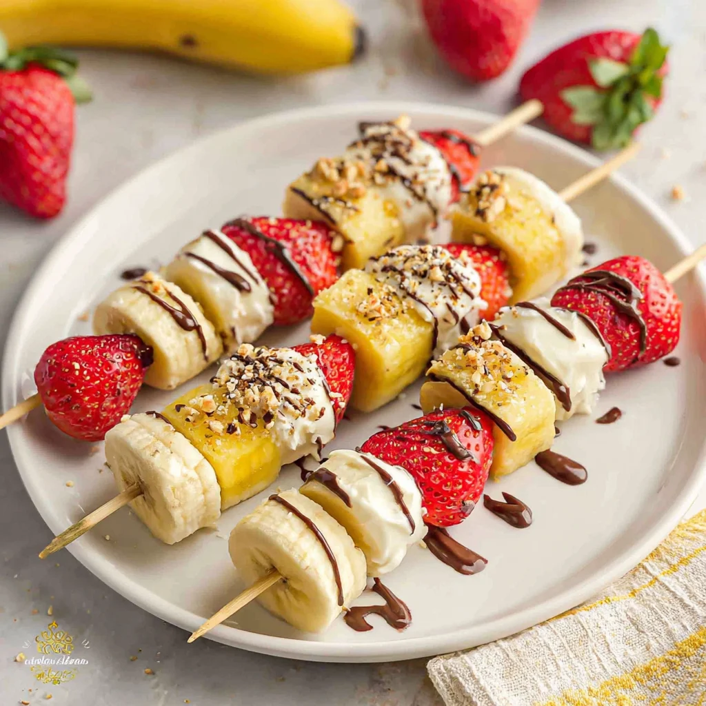 Banana Split Kabobs