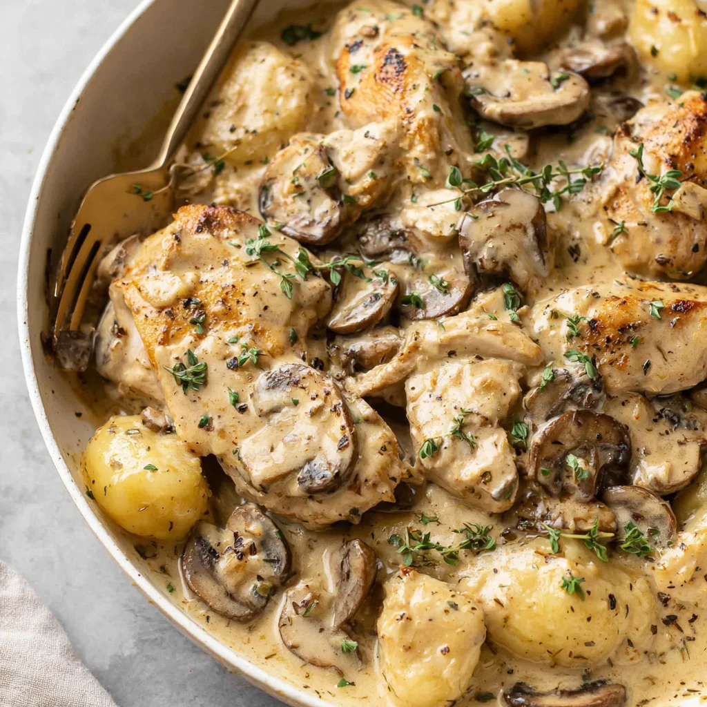 Chicken Mushroom Gnocchi