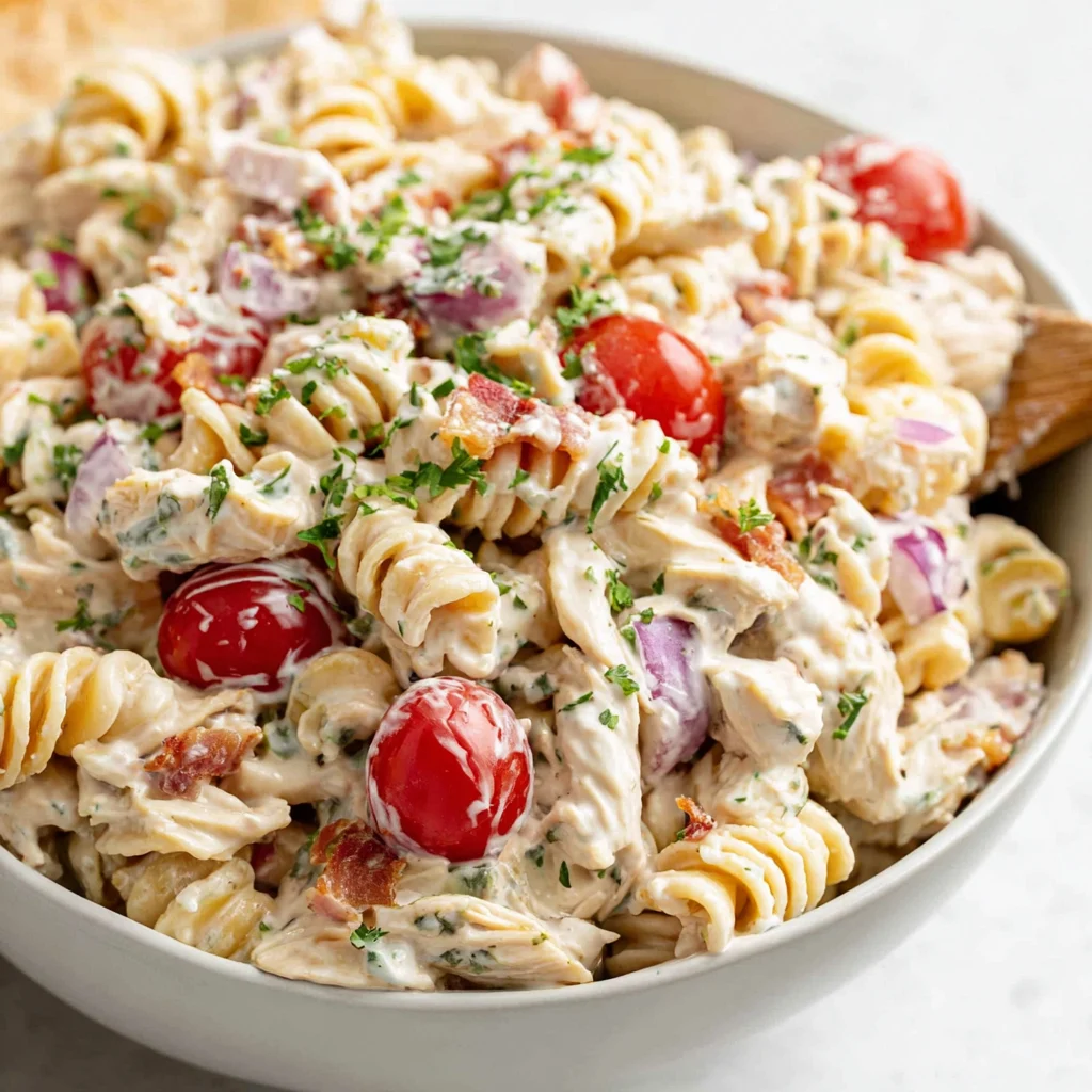 Chicken Ranch Pasta Salad