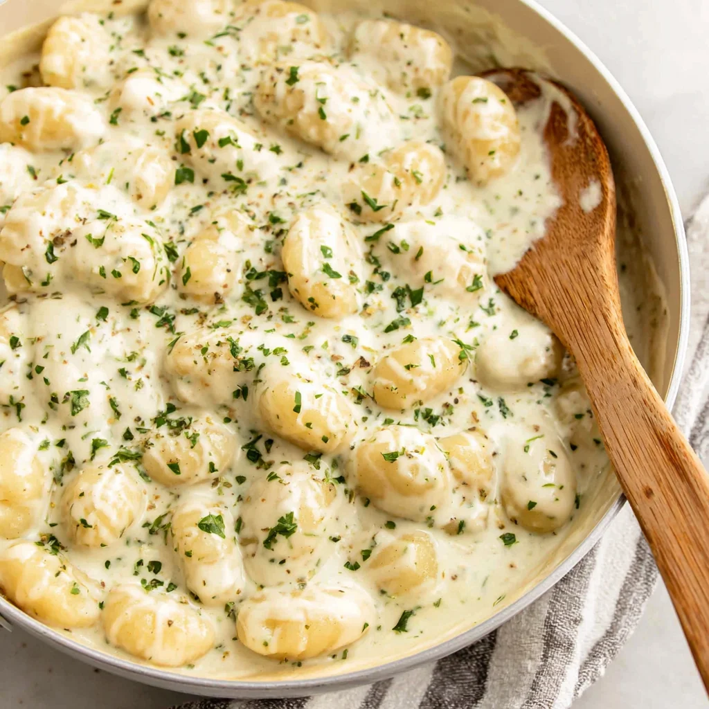 Creamy Alfredo Gnocchi