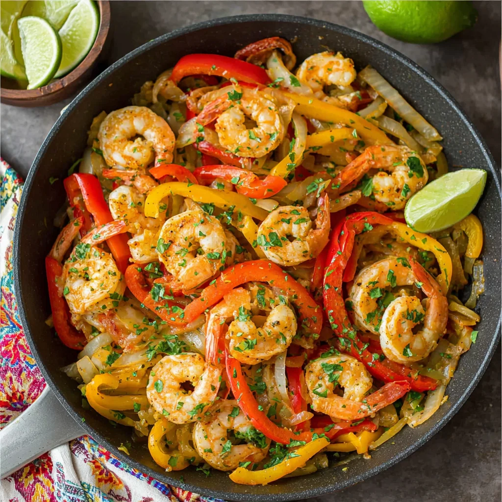 Easy Shrimp Fajitas
