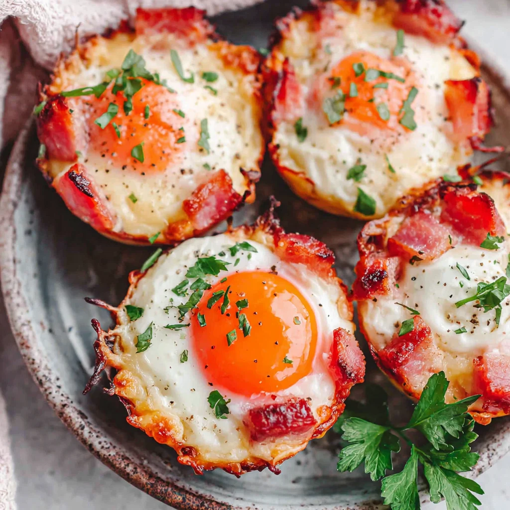 Ham Cheese Egg Cups