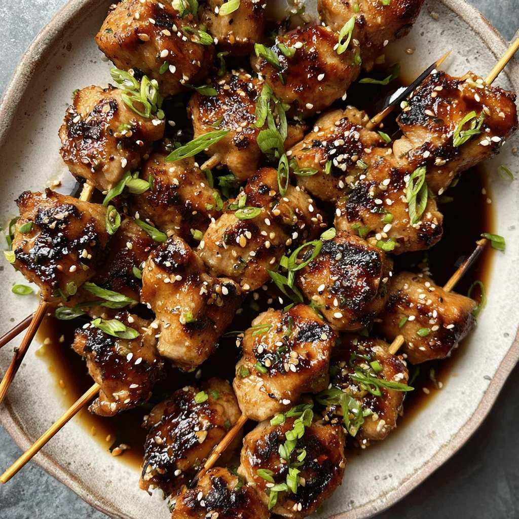 Honey Garlic Chicken Kabobs