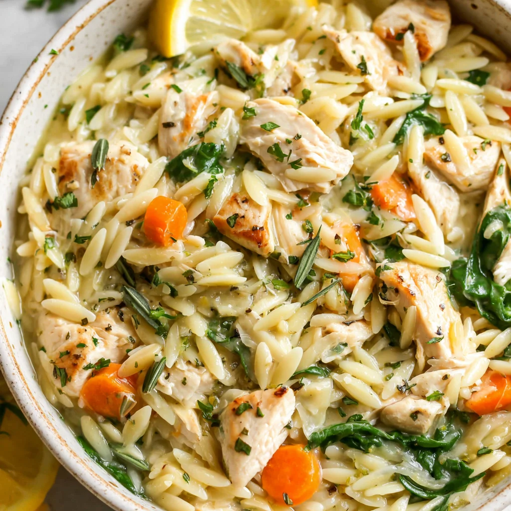 Lemon Chicken Orzo