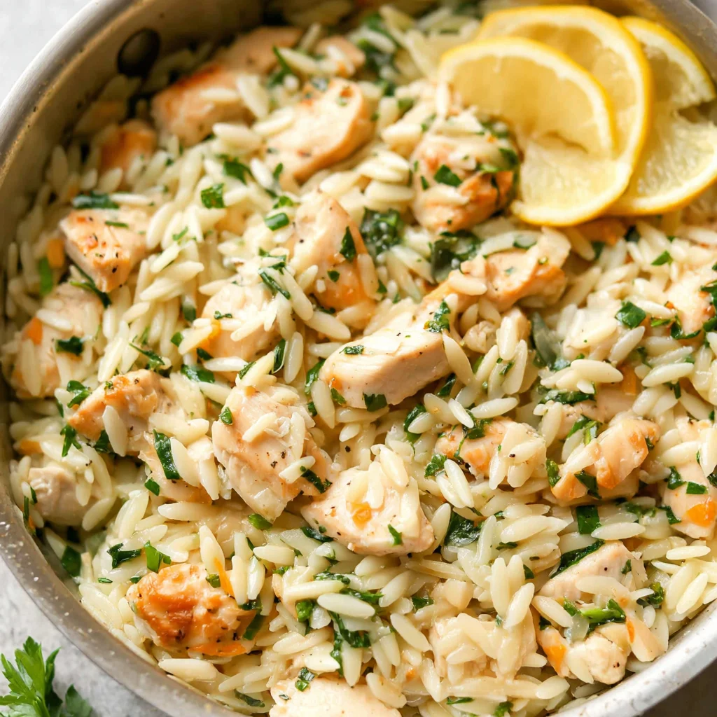 Lemon Chicken Orzo