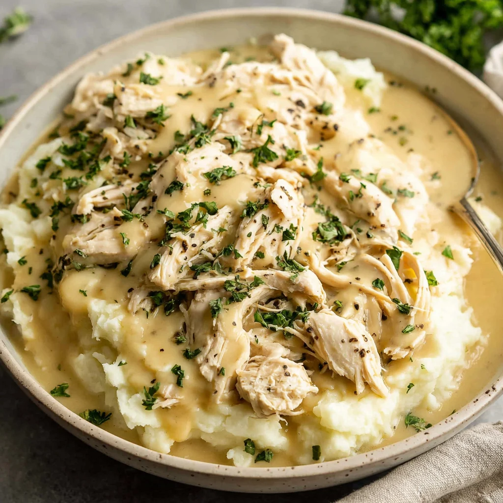 Shredded Chicken Gravy