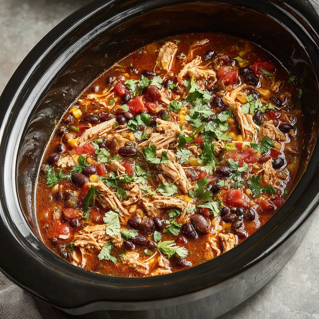 Slow Cooker Chicken Tortilla Soup
