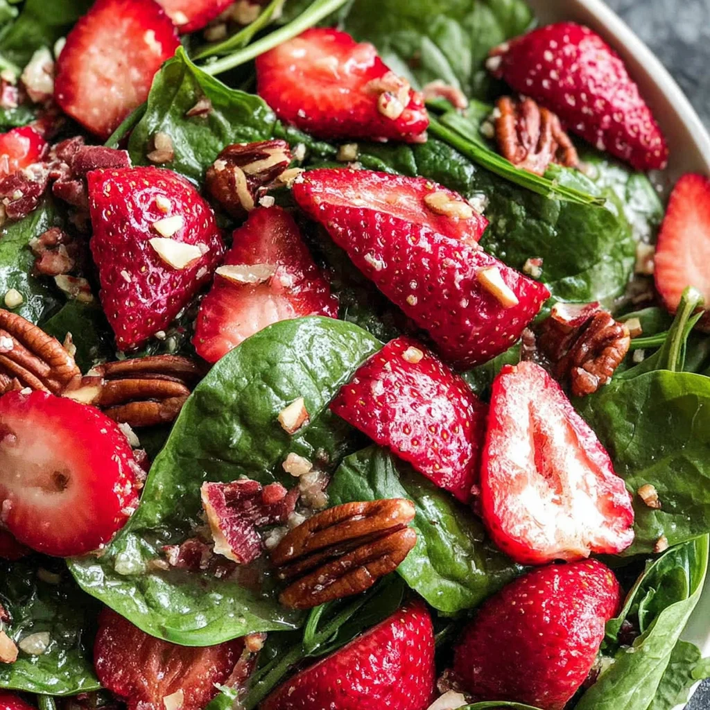 Strawberry Spinach Salad