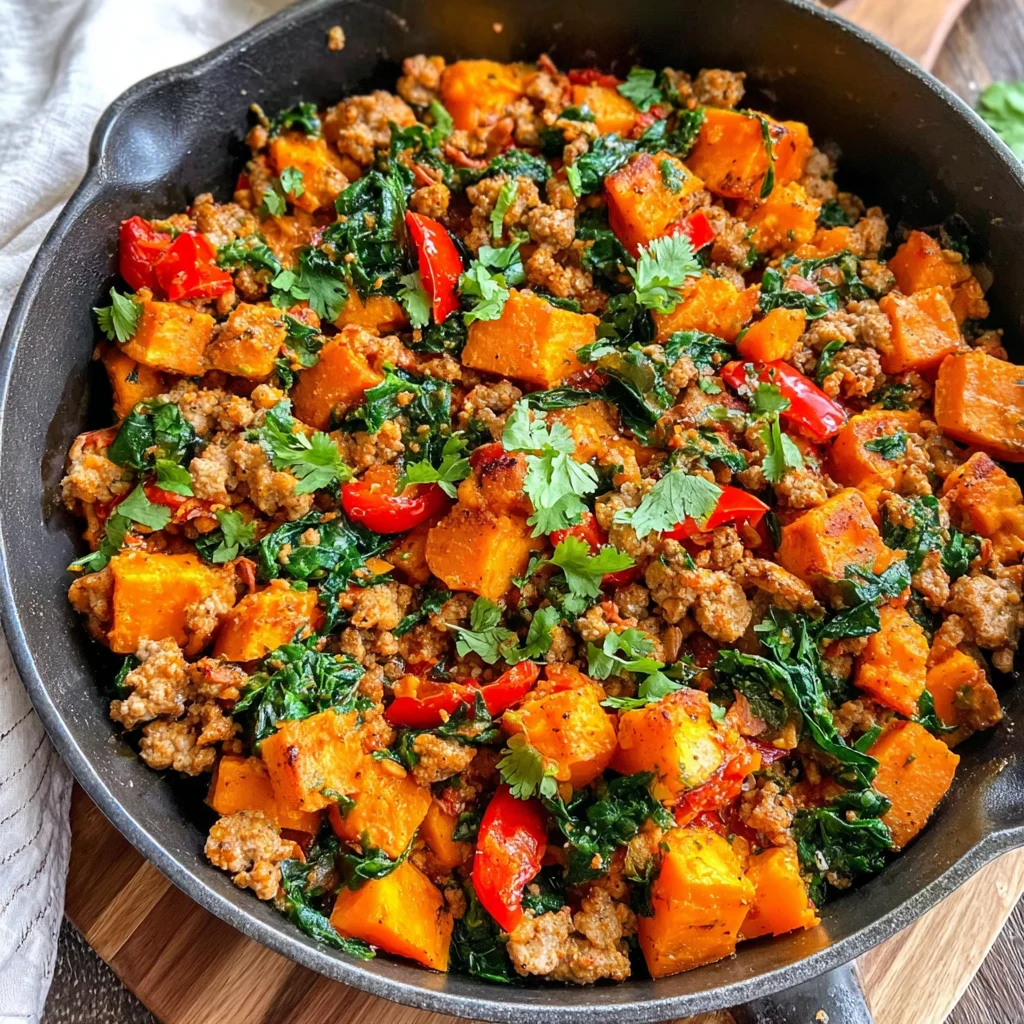 Turkey Sweet Potato Skillet