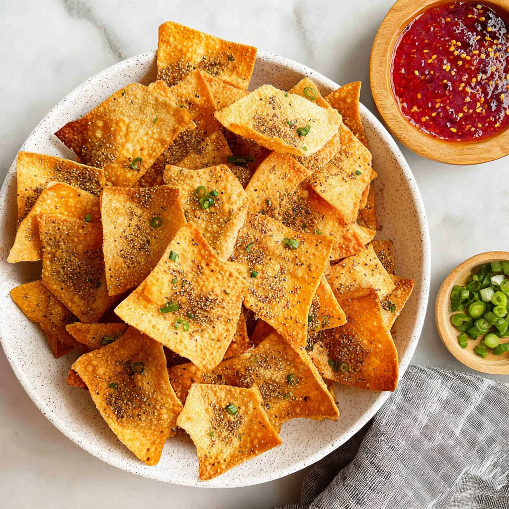 Air Fryer Wonton Chips