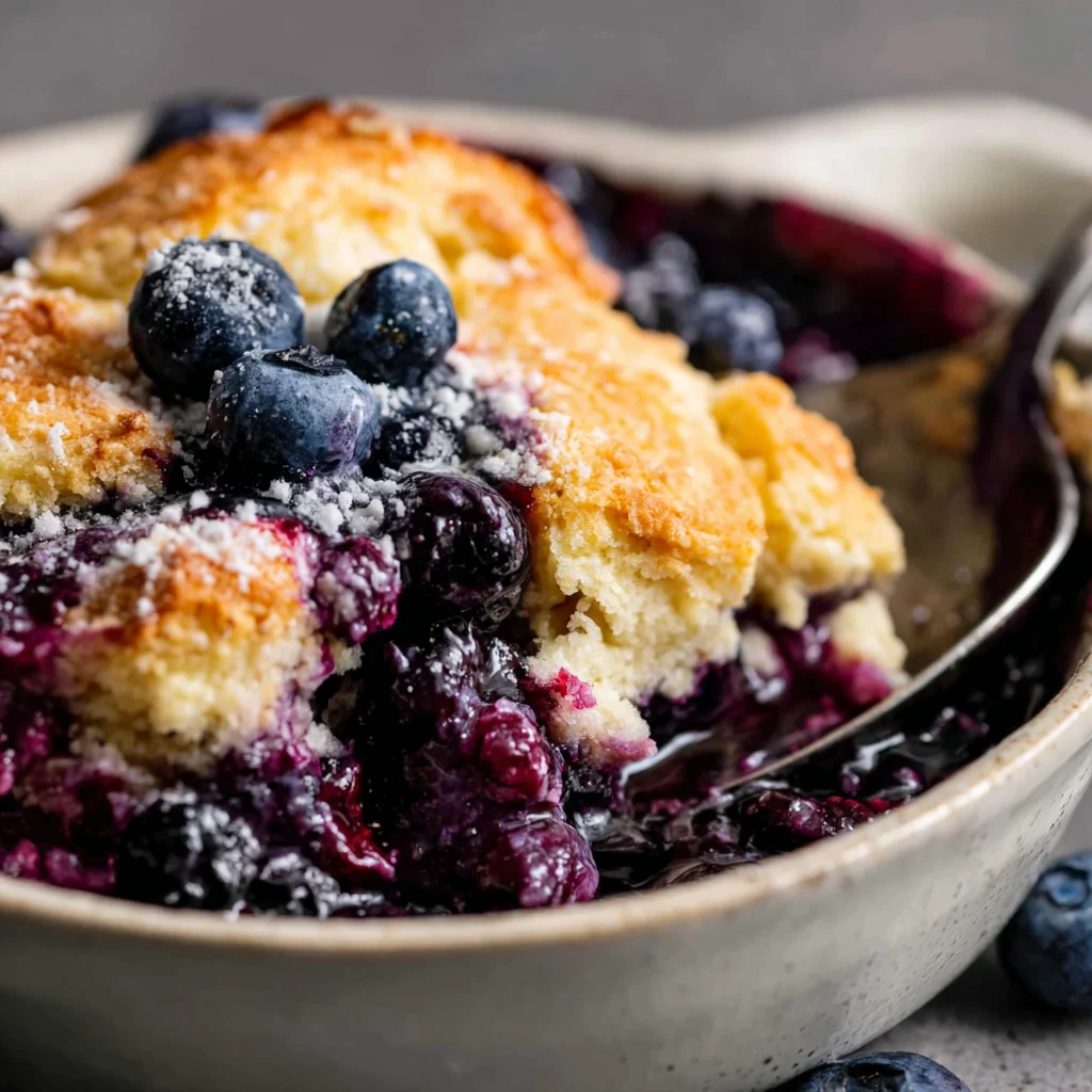 Buttery Blueberry Cobbler