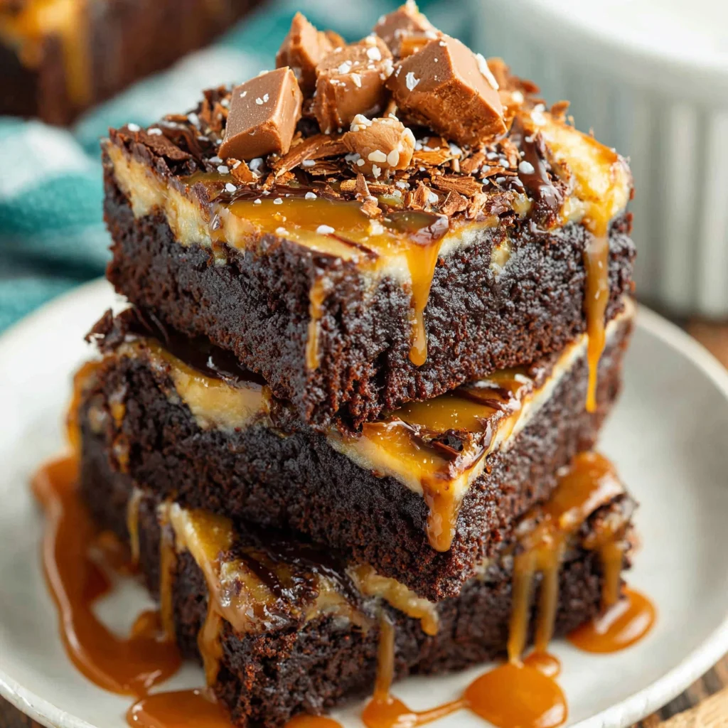 Caramel Swirl Fudge Brownies