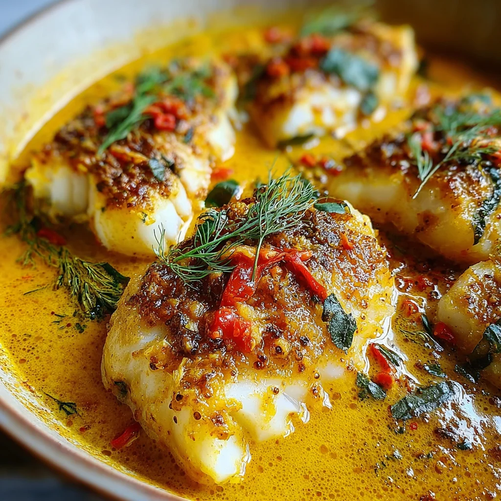 Coconut Curry Baked Cod