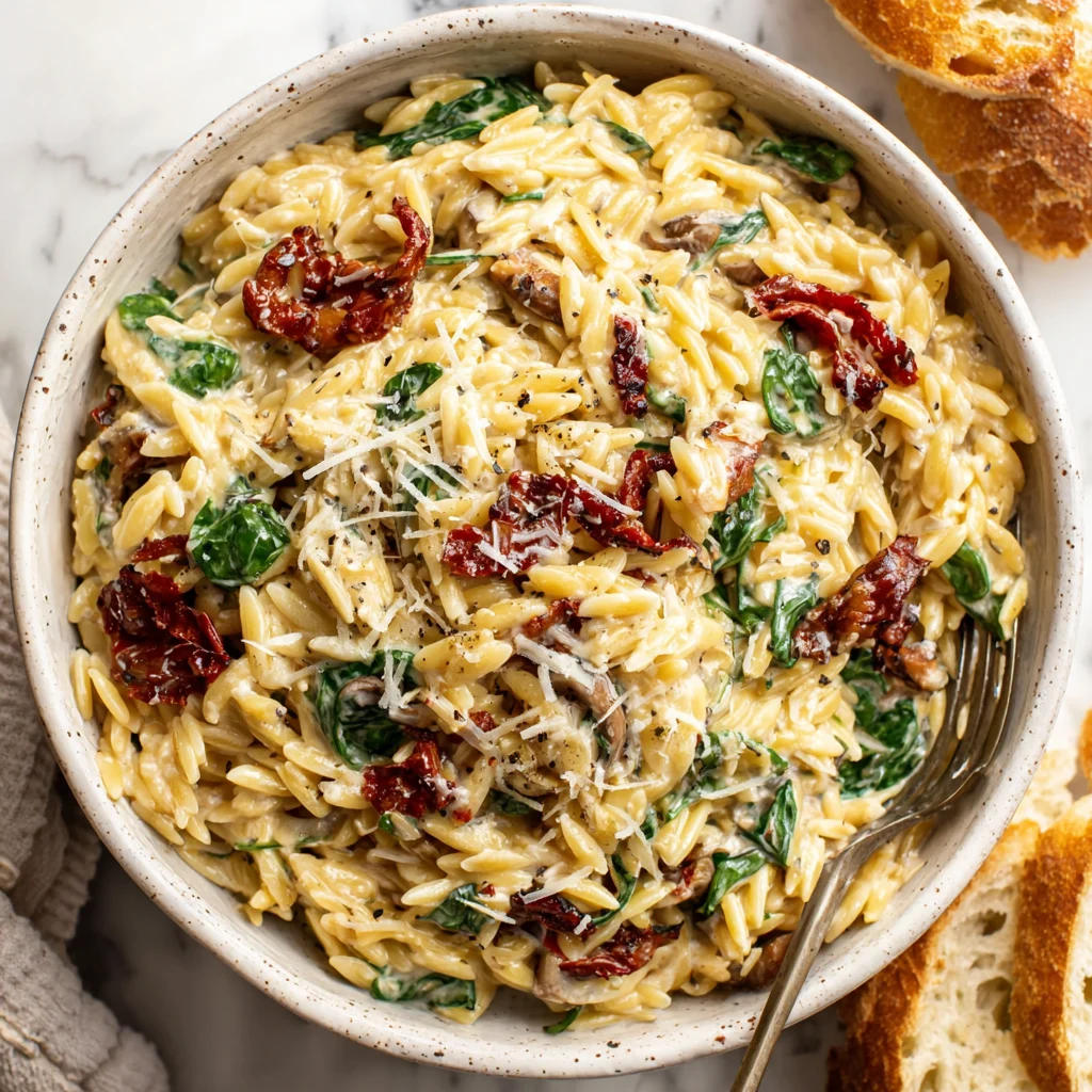 Creamy Tuscan Orzo
