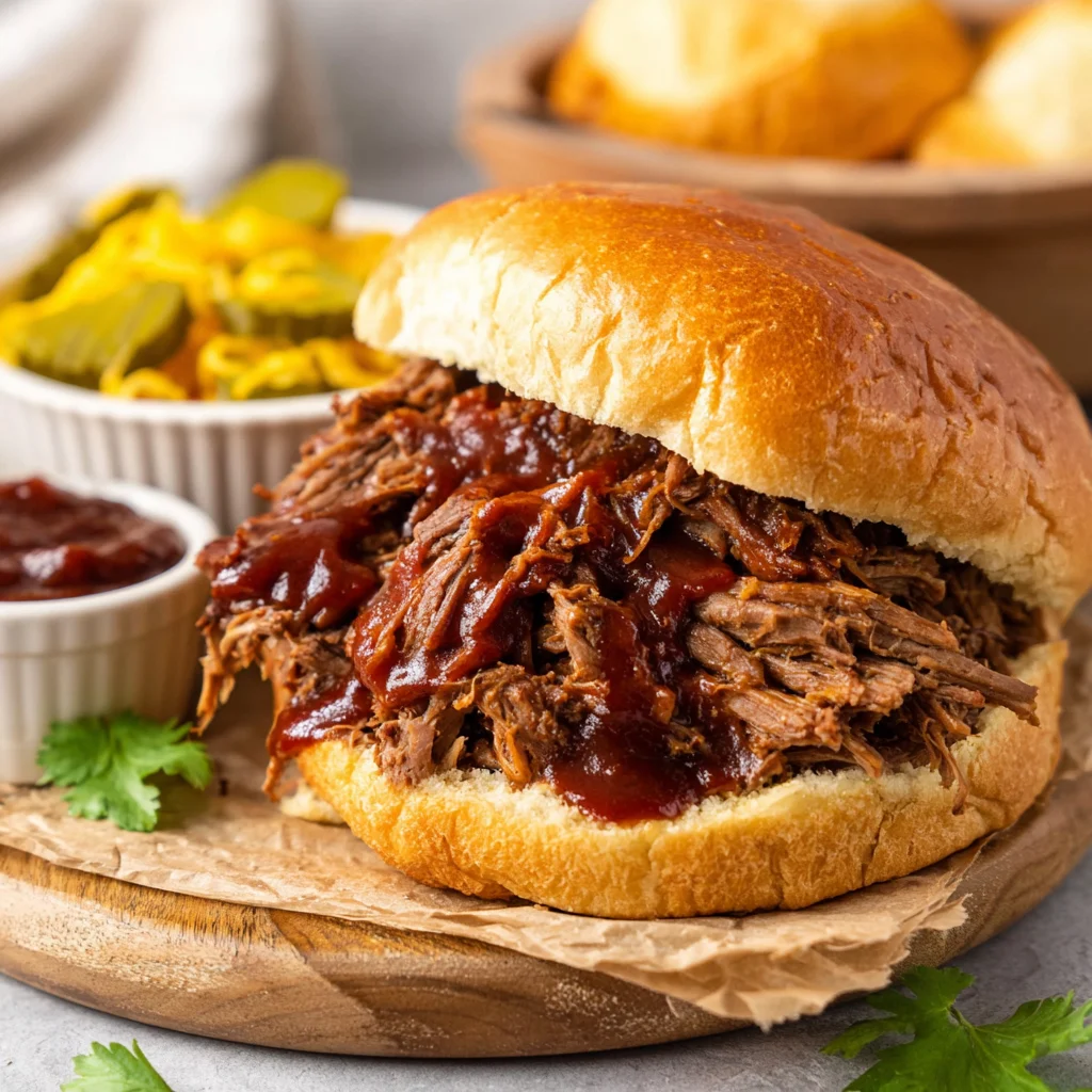 Crockpot BBQ Shredded Beef