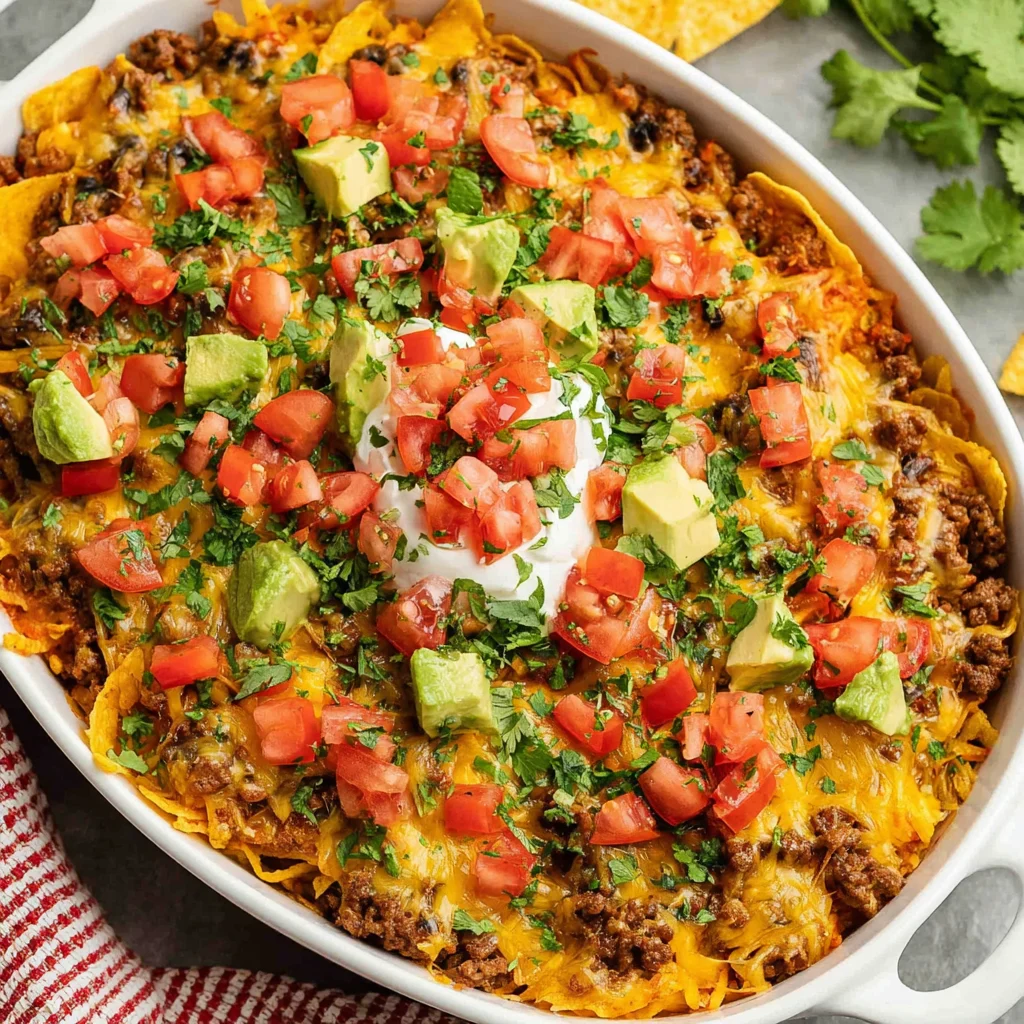 Dorito Taco Casserole