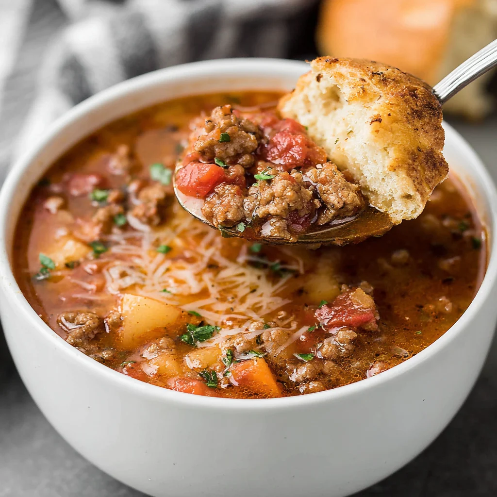Instant Pot Hamburger Soup